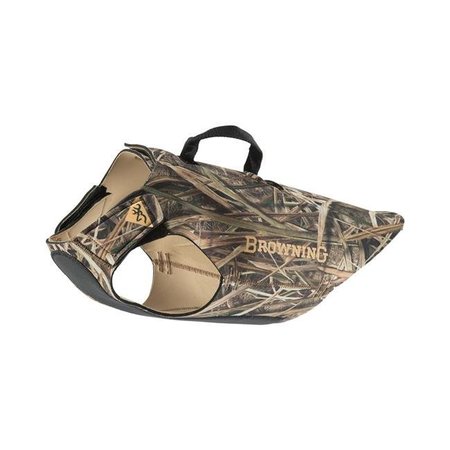 BROWNING Browning P000021190399 5 mm Hunting Neoprene Mossy Oak Shadow Grass Blades Dog Vest with Handle - Large P000021190399